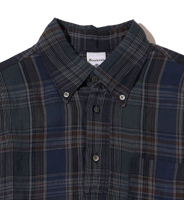 SHIPS「Southwick Gate Label: リネン ボタンダウン プルオーバーシャツ S/S」|シャツ・ブラウス|