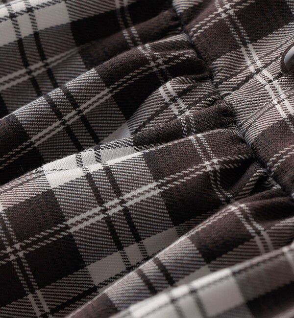 SHIPS Colors 「SHIPS Colors:〈洗濯機可能〉チェック ギャザー ブラウス(100~140cm)」|シャツ・ブラウス|