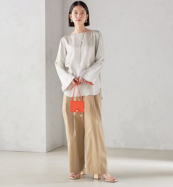 SHIPS for women「〈手洗い可能〉サテン ブラウス◇」|シャツ・ブラウス|