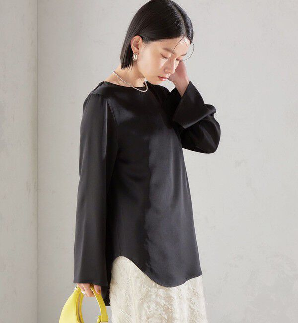 SHIPS for women「〈手洗い可能〉サテン ブラウス◇」|シャツ・ブラウス|