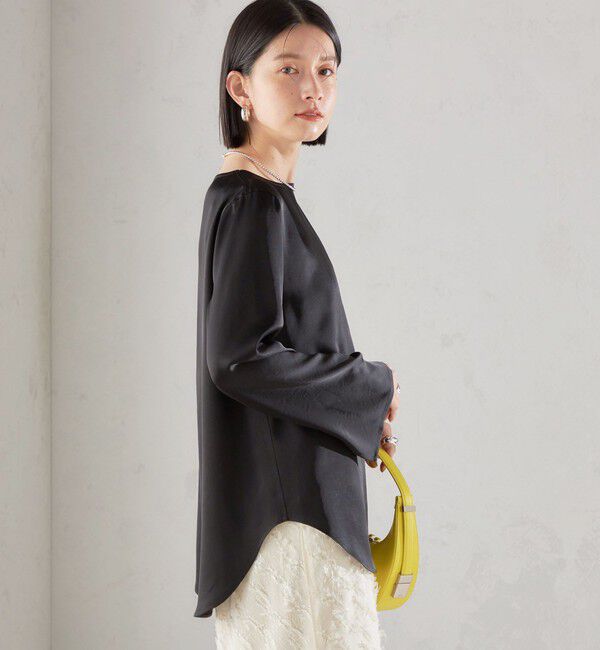 SHIPS for women「〈手洗い可能〉サテン ブラウス◇」|シャツ・ブラウス|