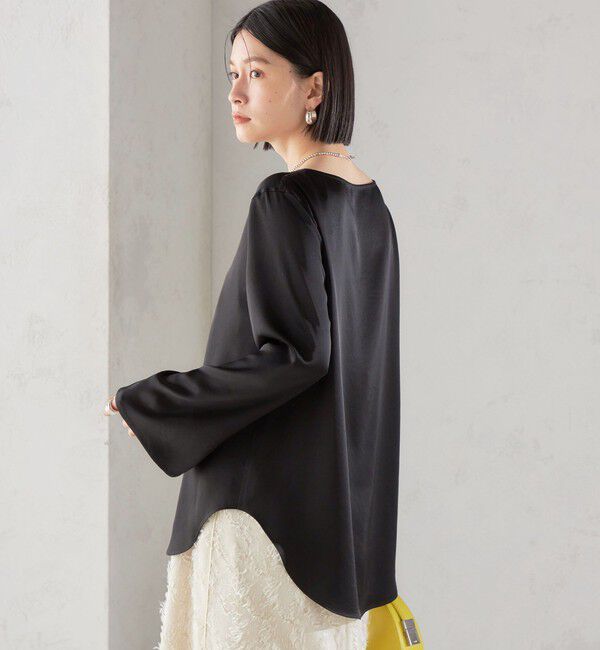 SHIPS for women「〈手洗い可能〉サテン ブラウス◇」|シャツ・ブラウス|