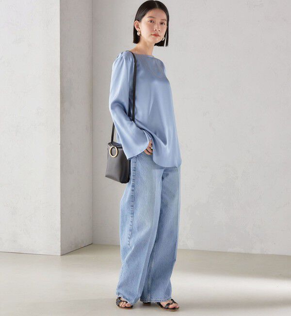 SHIPS for women「〈手洗い可能〉サテン ブラウス◇」|シャツ・ブラウス|