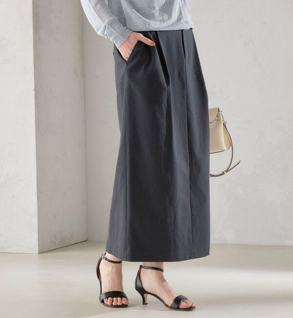 SHIPS for women「〈手洗い可能 / UVカット〉ドライ オックス タック タイト スカート ◇」|スカート|