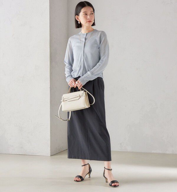 SHIPS for women「〈手洗い可能 / UVカット〉ドライ オックス タック タイト スカート ◇」|スカート|