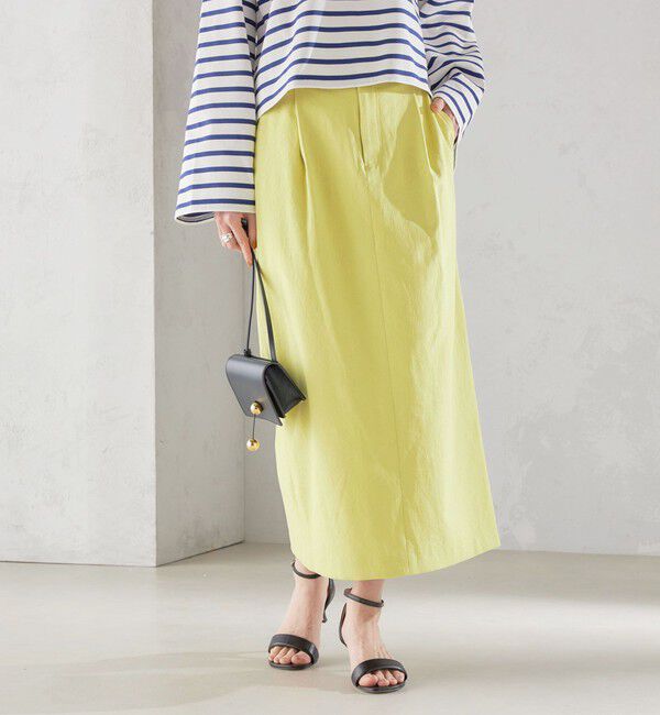 SHIPS for women「〈手洗い可能 / UVカット〉ドライ オックス タック タイト スカート ◇」|スカート|