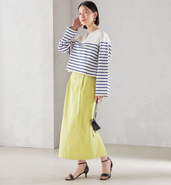 SHIPS for women「〈手洗い可能 / UVカット〉ドライ オックス タック タイト スカート ◇」|スカート|