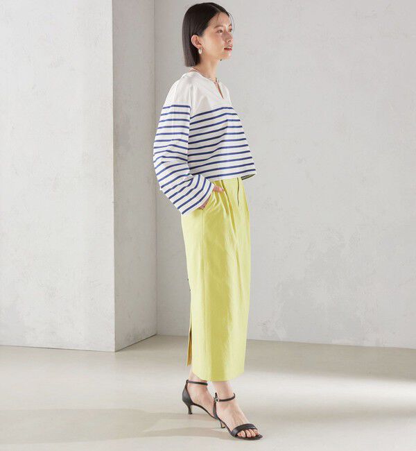 SHIPS for women「〈手洗い可能 / UVカット〉ドライ オックス タック タイト スカート ◇」|スカート|