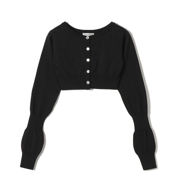 SHIPS for women「WRAPINKNOT:〈手洗い可能〉ハイゲージ カーディガン」|カーディガン|ブラック