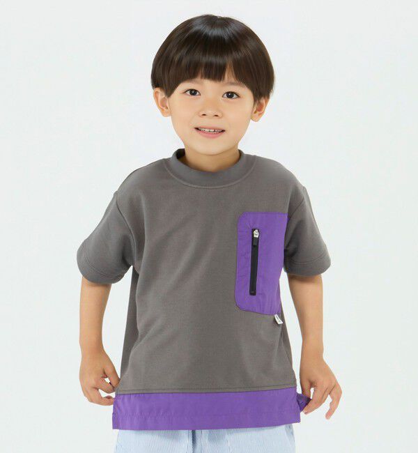 SHIPS Colors 「SHIPS Colors:コンビネーション ポケット TEE (80~130cm)」|Tシャツ・カットソー|