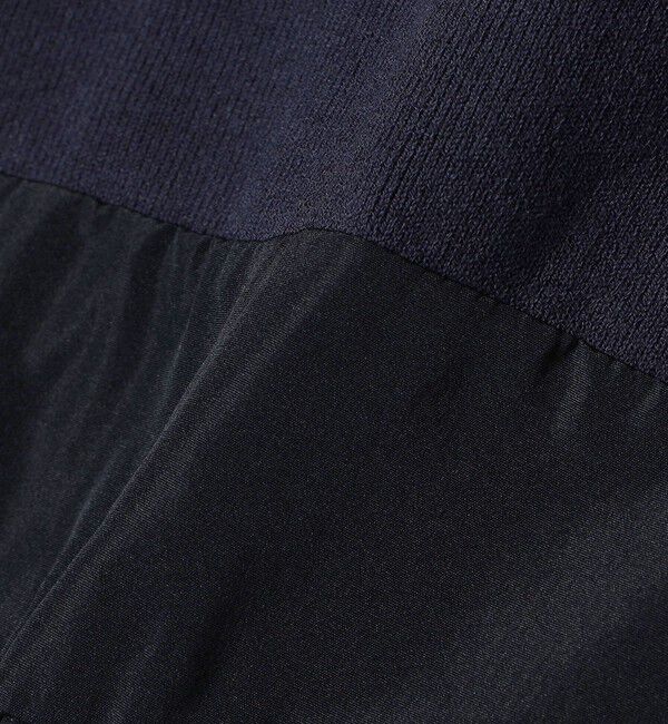 SHIPS for women「〈手洗い可能〉タフタ コンビ ニット パフスリーブ ワンピース」|ワンピース|