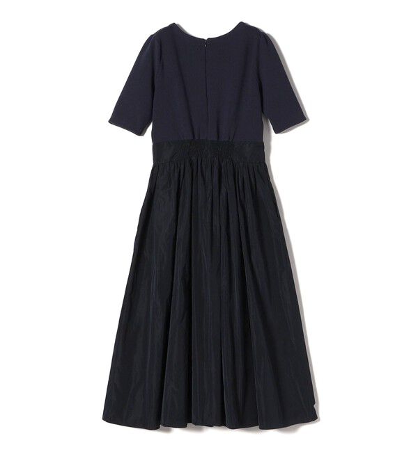 SHIPS for women「〈手洗い可能〉タフタ コンビ ニット パフスリーブ ワンピース」|ワンピース|