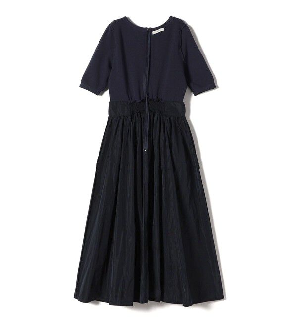 SHIPS for women「〈手洗い可能〉タフタ コンビ ニット パフスリーブ ワンピース」|ワンピース|