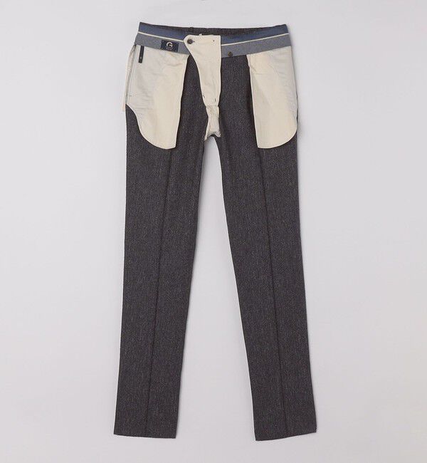 SHIPS「GERMANO: ウール コットン メランジ スラックス」|スラックス|