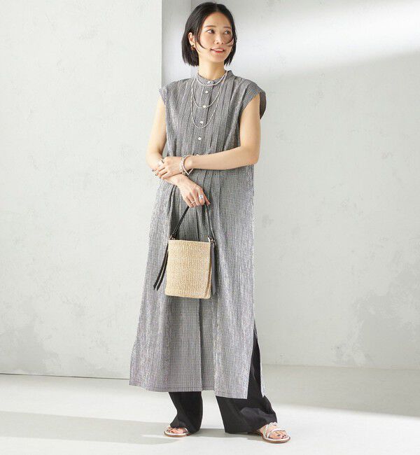 SHIPS for women「〈手洗い可能〉ACAR リップル タック ワンピース」|ワンピース|