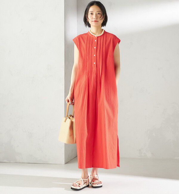 SHIPS for women「〈手洗い可能〉ACAR リップル タック ワンピース」|ワンピース|