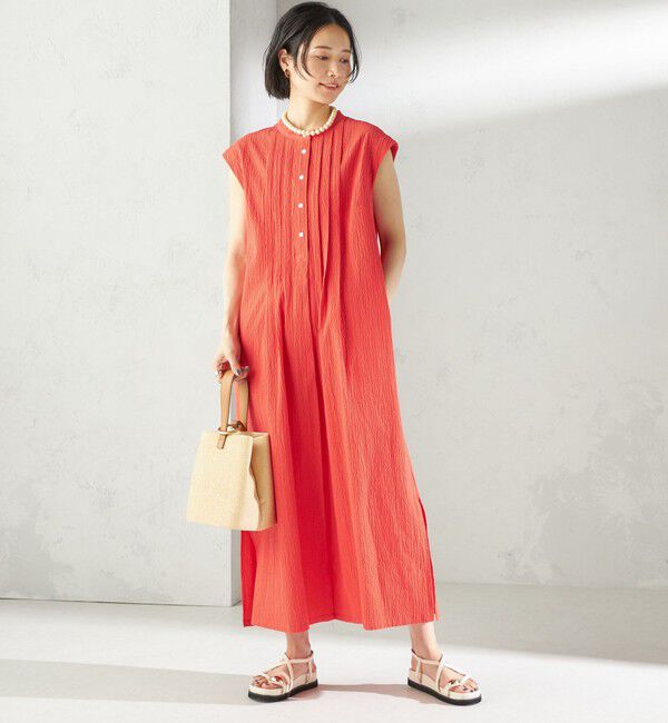 SHIPS for women「〈手洗い可能〉ACAR リップル タック ワンピース」|ワンピース|