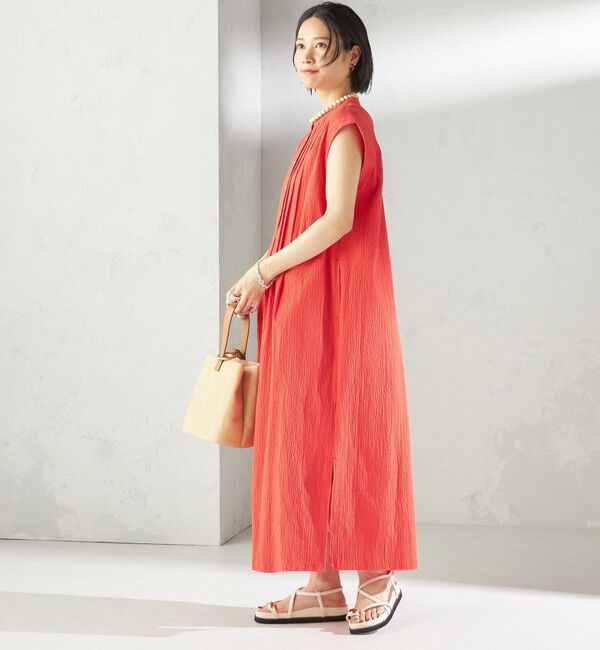 SHIPS for women「〈手洗い可能〉ACAR リップル タック ワンピース」|ワンピース|