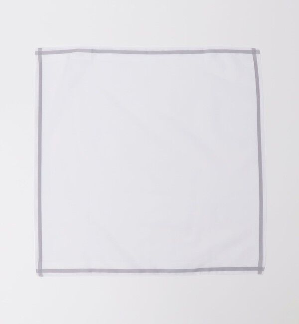 SHIPS「GRAZIINA: シングル ペーン チーフ」|ハンカチ|トップグレー