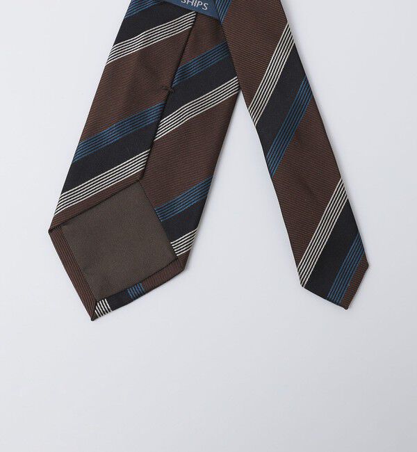 SHIPS「Stefanobigi: シルク ツイル ストライプ ネクタイ」|ネクタイ・蝶ネクタイ|