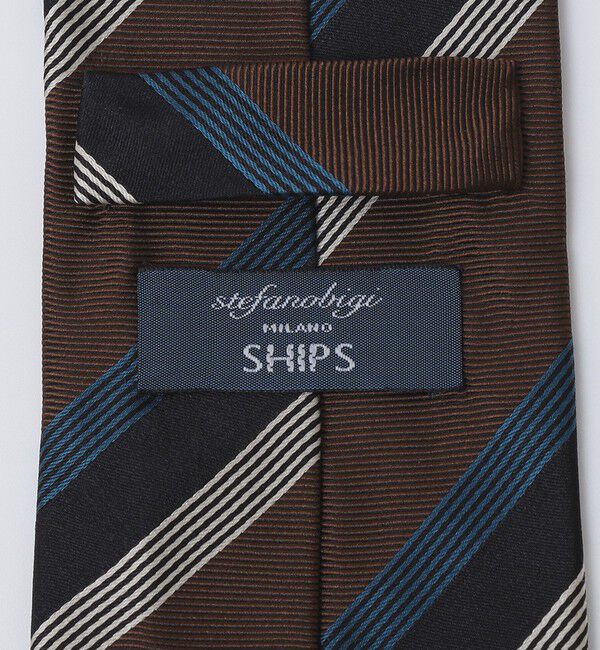SHIPS「Stefanobigi: シルク ツイル ストライプ ネクタイ」|ネクタイ・蝶ネクタイ|