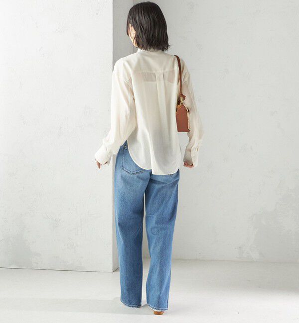 SHIPS for women「〈手洗い可能〉シアー リボン タイ ブラウス」|シャツ・ブラウス|