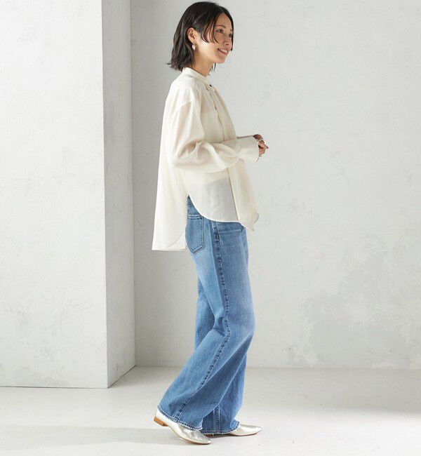 SHIPS for women「〈手洗い可能〉シアー リボン タイ ブラウス」|シャツ・ブラウス|