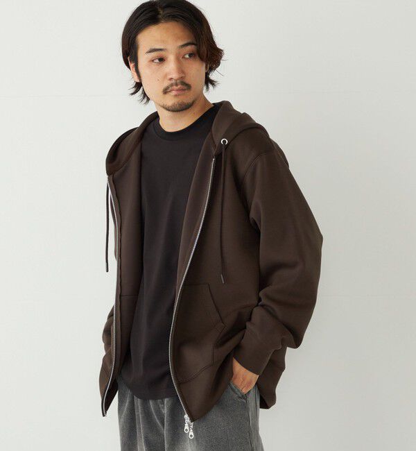 SHIPS Colors 「SHIPS Colors:〈洗濯機可能〉クリーミータッチ ジップ パーカー◇」|パーカー|ブラウン