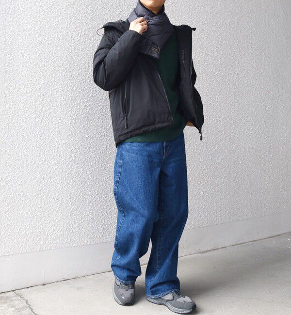 SHIPS any「TAION:〈手洗い可能〉ミリタリー キルティング リバーシブル ダウンマフラー」|マフラー|