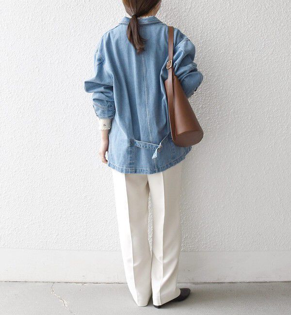 SHIPS any「SHIPS any:〈洗濯機可能〉ルーズ デニム カバーオール ジャケット［SHIPS any DENIM］」|デニムジャケット|