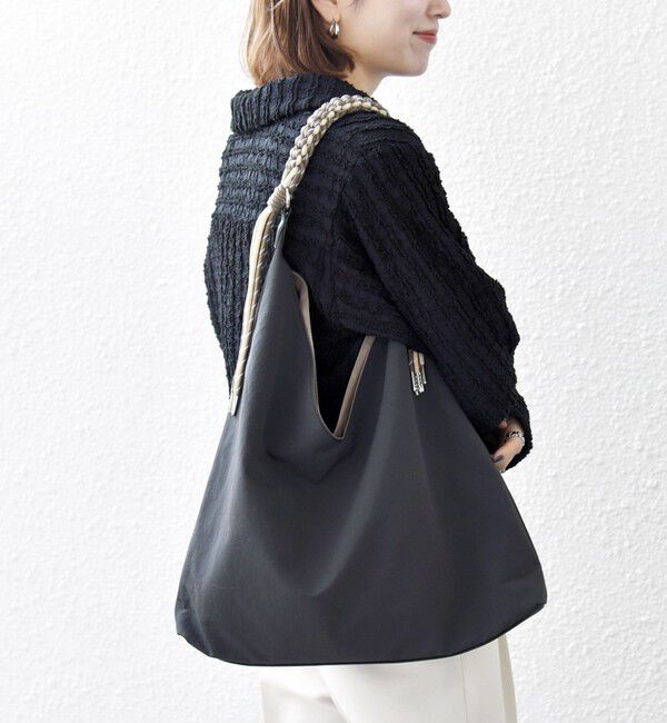 SHIPS any「《一部追加予約》SHIPS any: A4 Vカット コードハンドル トート バッグ」|トートバッグ|