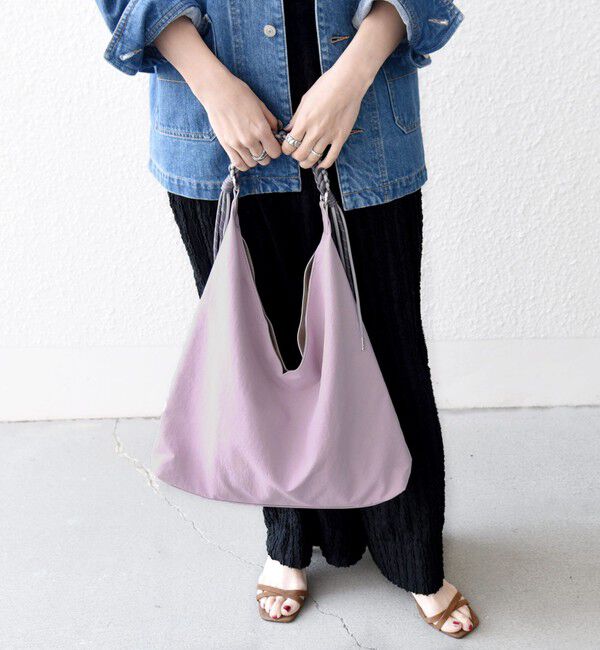 SHIPS any「《一部追加予約》SHIPS any: A4 Vカット コードハンドル トート バッグ」|トートバッグ|