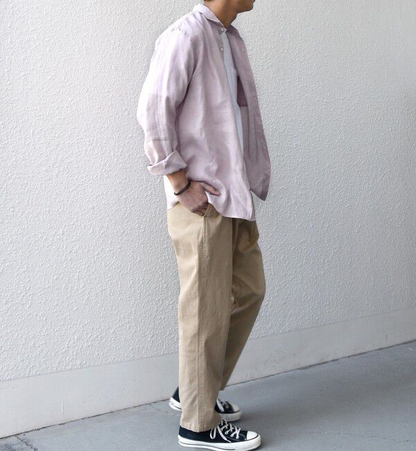 SHIPS any「SHIPS any:〈洗濯機可能〉ピュアリネン レギュラーカラー シャツ 26SS◇」|シャツ・ブラウス|