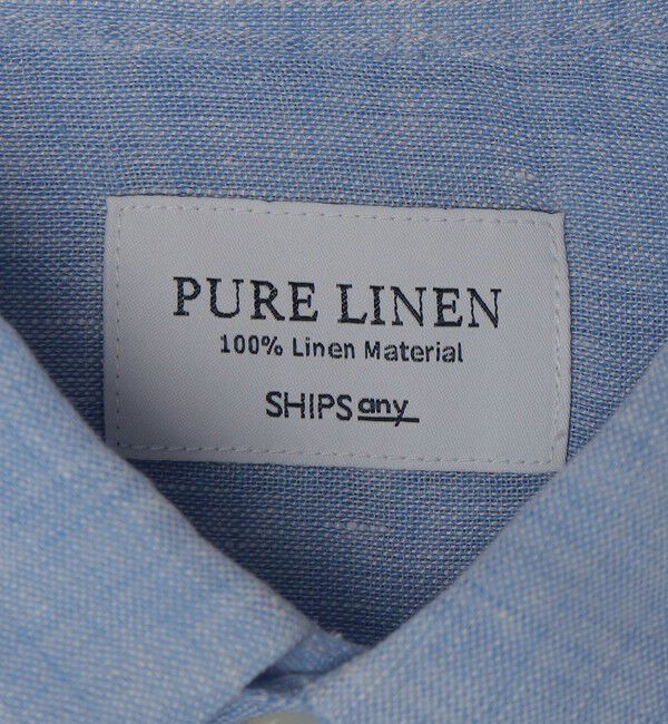 SHIPS any「SHIPS any:〈洗濯機可能〉ピュアリネン レギュラーカラー シャツ 26SS◇」|シャツ・ブラウス|