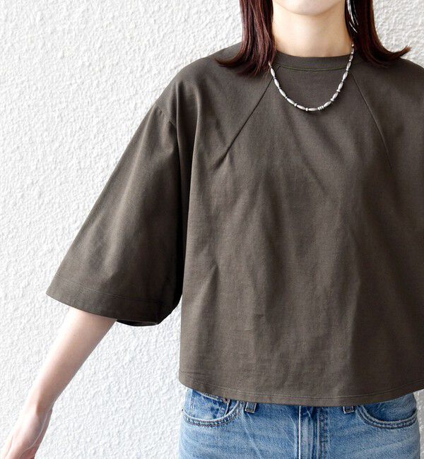 SHIPS for women「バスク ボーダー / 無地 5分袖 TEE」|Tシャツ・カットソー|