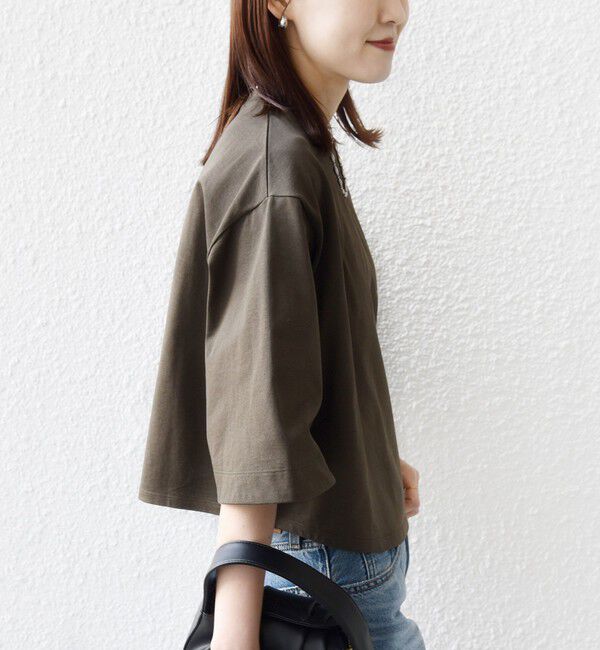 SHIPS for women「バスク ボーダー / 無地 5分袖 TEE」|Tシャツ・カットソー|