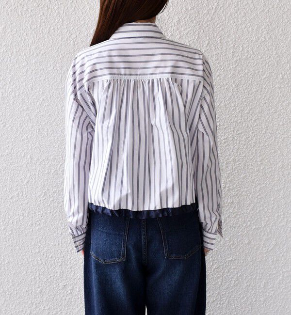 SHIPS Colors 「SHIPS Colors:〈洗濯機可能〉TC ストライプ シャツ ブルゾン2◇」|シャツ・ブラウス|