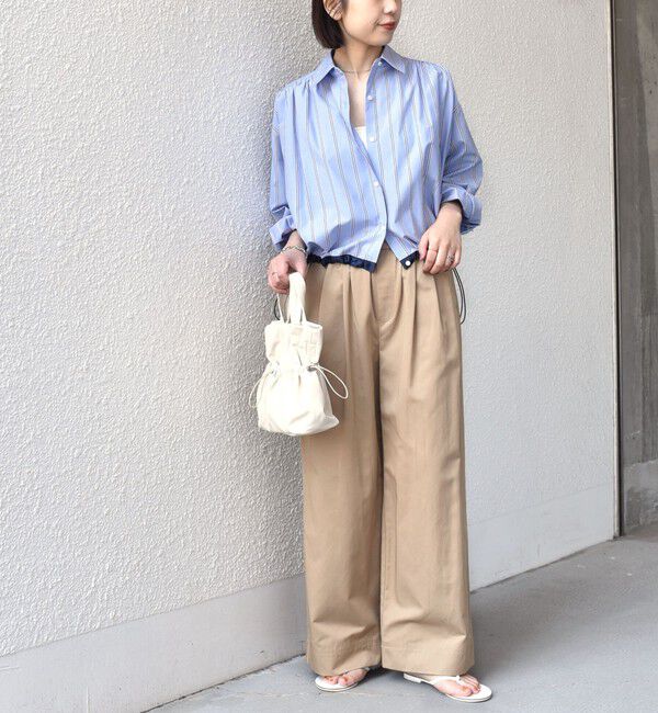 SHIPS Colors 「SHIPS Colors:〈洗濯機可能〉TC ストライプ シャツ ブルゾン2◇」|シャツ・ブラウス|