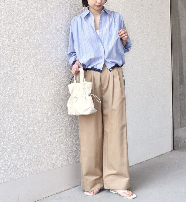 SHIPS Colors 「SHIPS Colors:〈洗濯機可能〉TC ストライプ シャツ ブルゾン2◇」|シャツ・ブラウス|