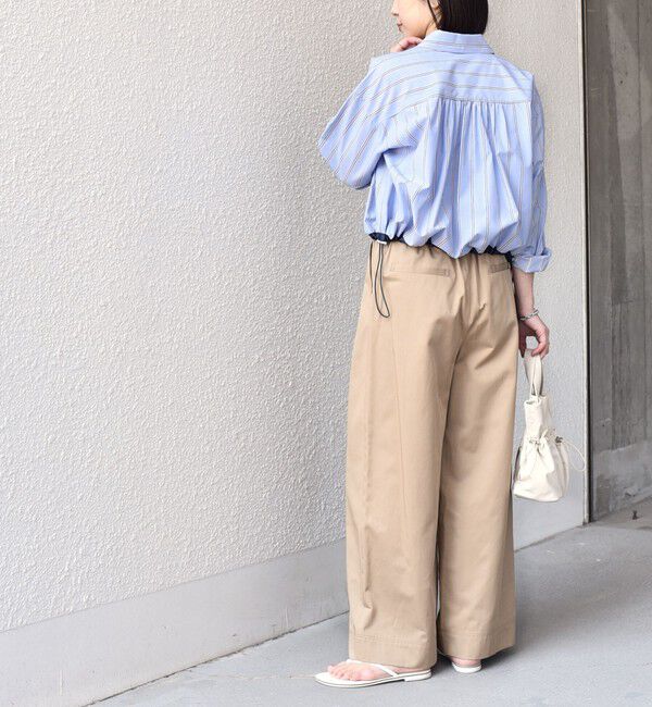 SHIPS Colors 「SHIPS Colors:〈洗濯機可能〉TC ストライプ シャツ ブルゾン2◇」|シャツ・ブラウス|