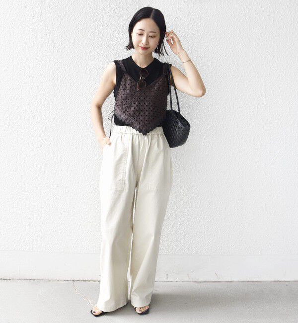 SHIPS for women「《予約》【WEB限定】〈洗濯機可能〉ドロスト ベイカー パンツ」|カーゴ|