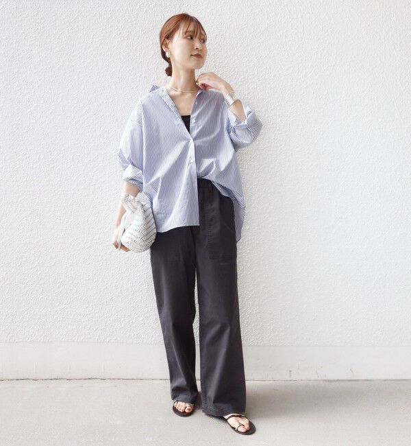 SHIPS for women「《予約》【WEB限定】〈洗濯機可能〉ドロスト ベイカー パンツ」|カーゴ|