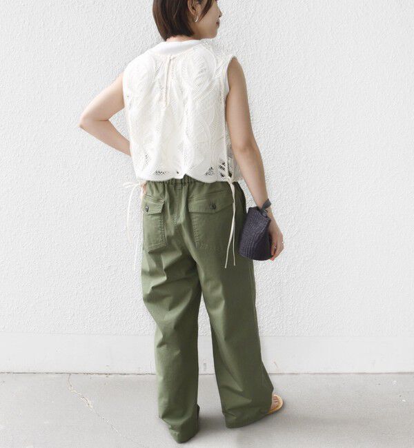 SHIPS for women「《予約》【WEB限定】〈洗濯機可能〉ドロスト ベイカー パンツ」|カーゴ|