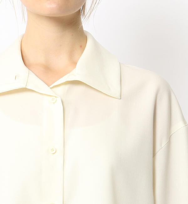 CABaN「 ウールツイル ハイネックロングシャツ」|シャツ・ブラウス|