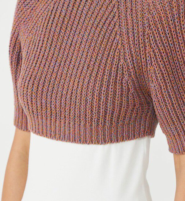 MACPHEE「リネコットン マイクロショートプルオーバー」|ニット・セーター|