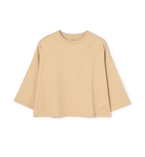 GALERIE VIE「コンパクトジャージー ワイドプルオーバー」|Tシャツ・カットソー|43 ベージュ