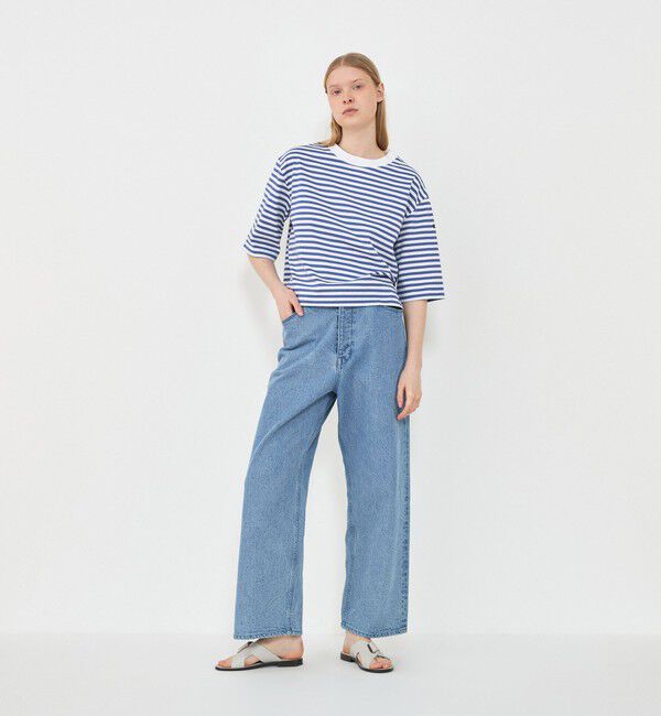 TOMORROWLAND GOODS「【別注】Le minor&times;GALERIE VIE ワイドハーフスリーブカットソー」|Tシャツ・カットソー|