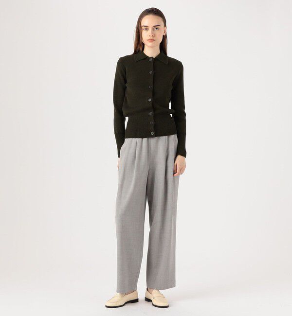 GALERIE VIE「レーヨンウールデラヴェ 2タックギャザーパンツ」|その他|