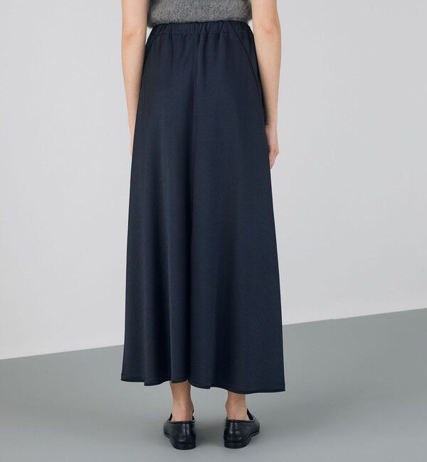 DES PRES「サテンジョーゼット マーメイドスカート」|フレア|