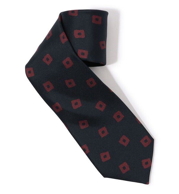 TOMORROWLAND GOODS「TOMORROWLAND シルクプリント 小紋柄ネクタイ」|ネクタイ・蝶ネクタイ|66 ネイビー系